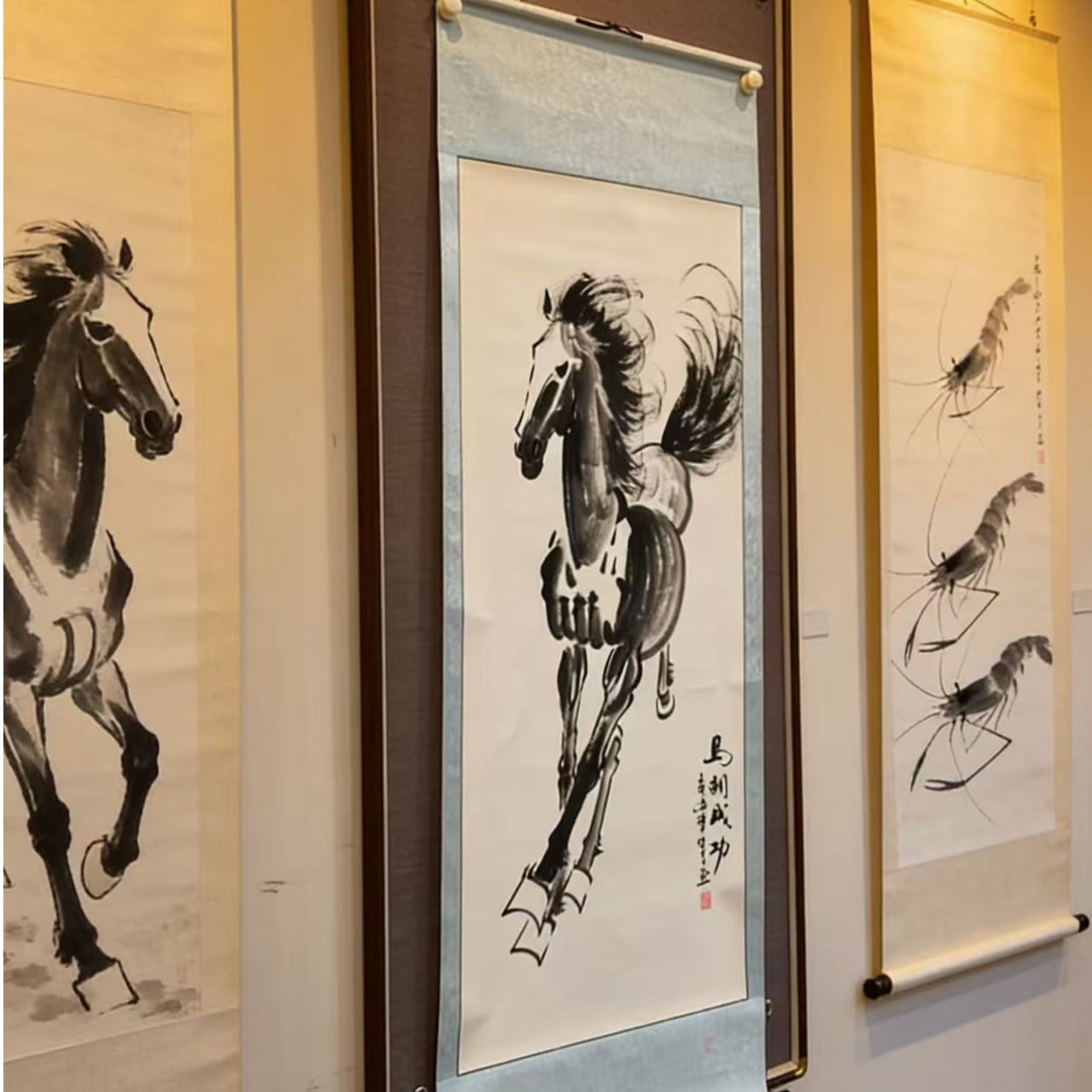 橱窗展示/山艺文化/ 潘明生老师/宣纸国画/带证书（展示）