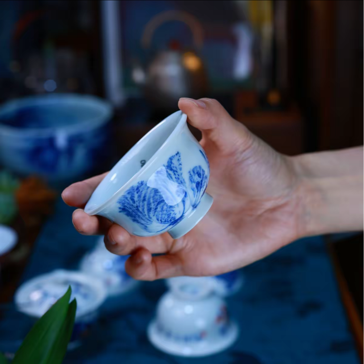 张剑平老师，白菜压手杯约80CC茶杯陶瓷