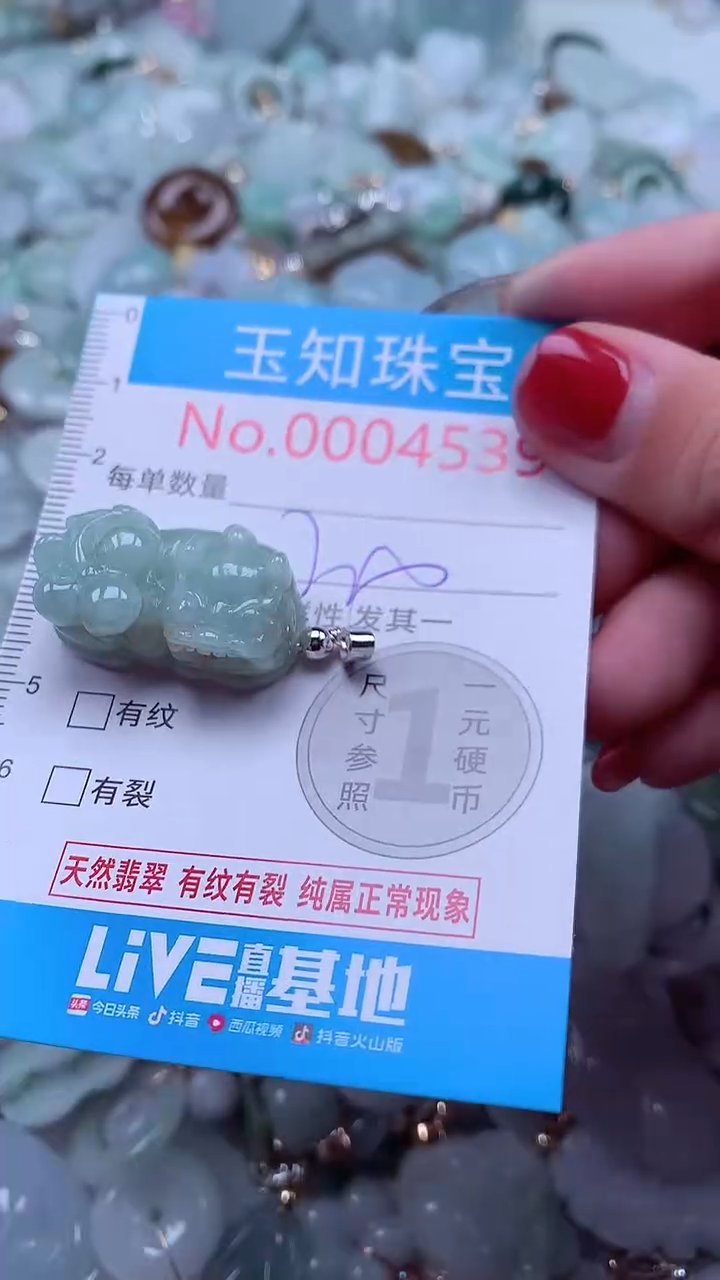 吊坠(不含链)未镶嵌翡翠4539