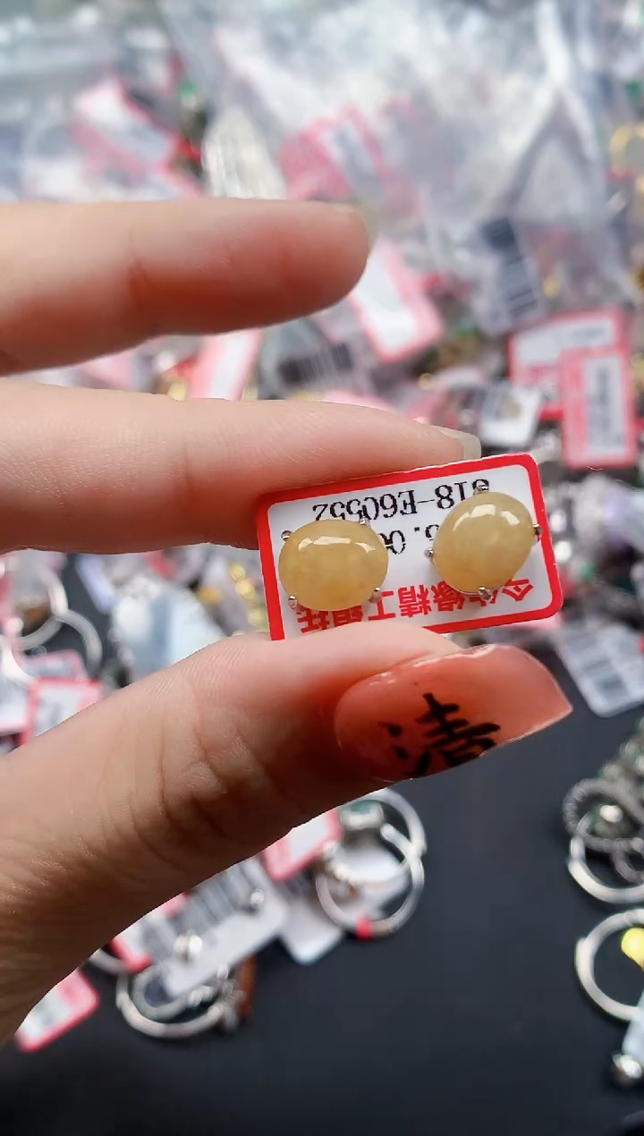 银S925镶嵌戒指翡翠天然A货缅甸翡翠