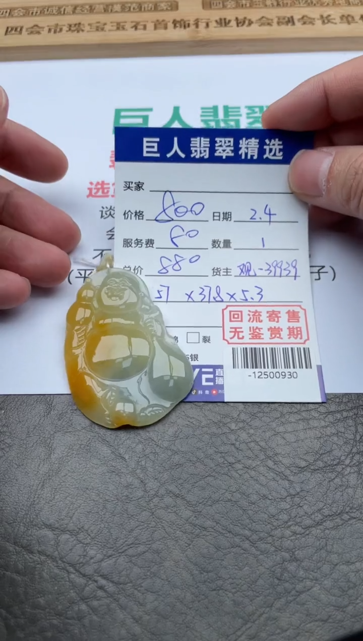 【闪购商品】翡翠颈饰未镶嵌-12500930