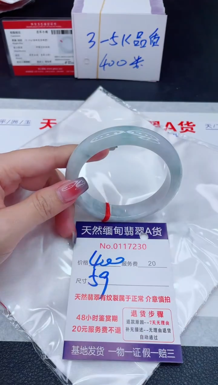 未镶嵌手镯翡翠400.00