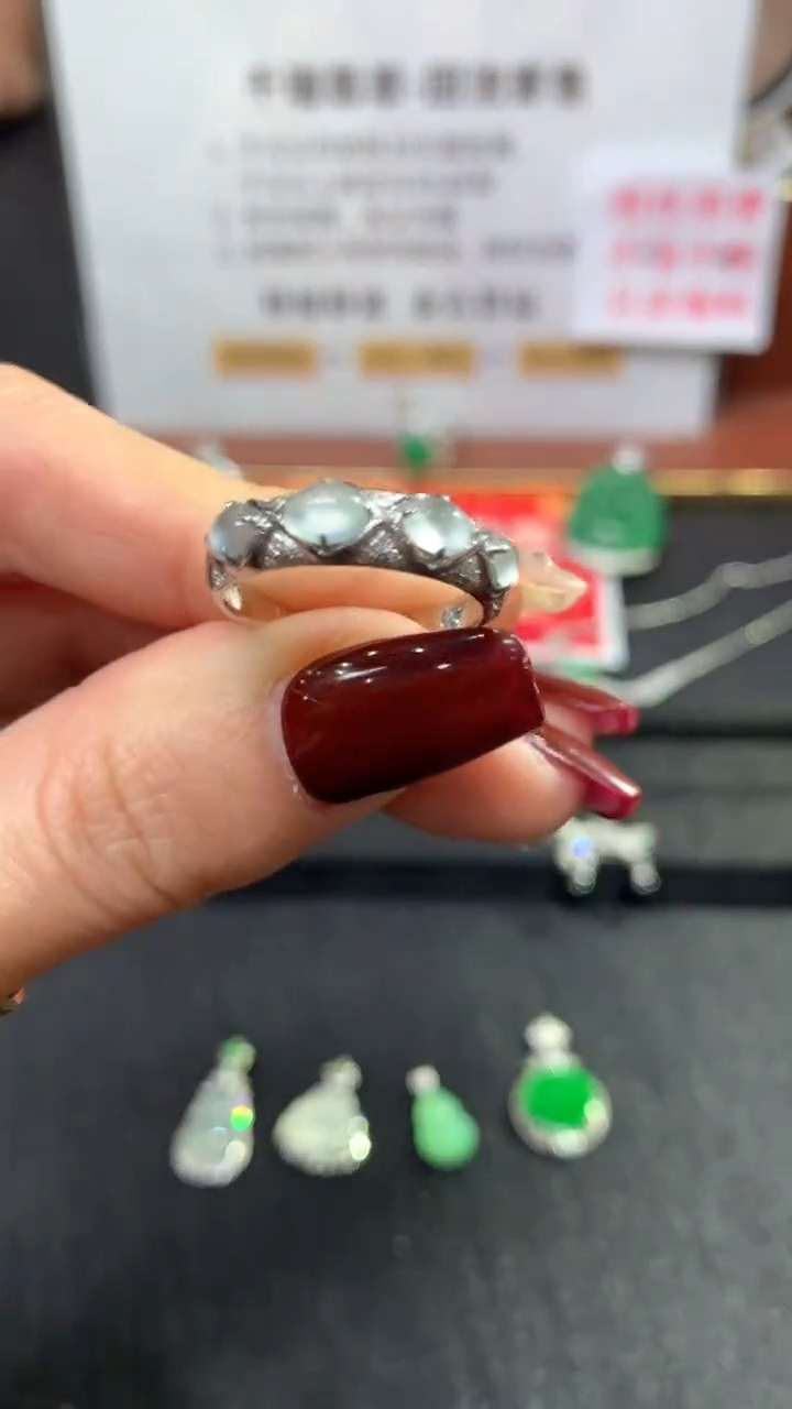 【闪购商品】翡翠戒指18K金镶嵌戒指回流不退不换|1980+0