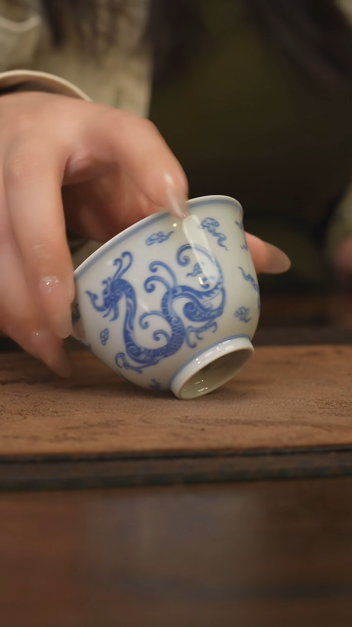 杯柴窑青花破价福利