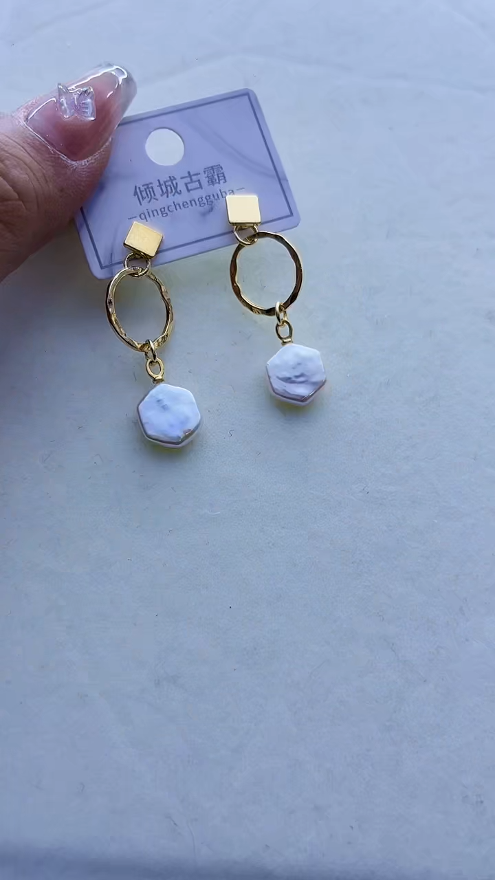 【闪购商品】淡水珍珠耳饰银S925镶嵌691