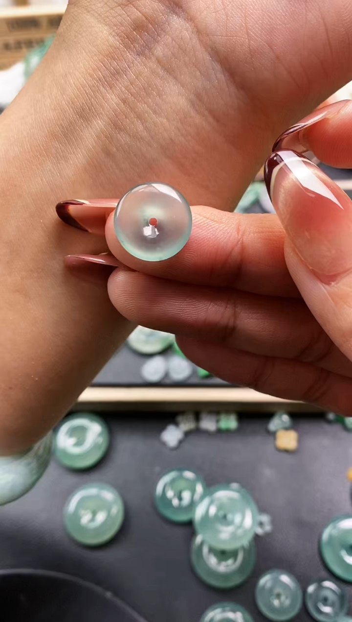 裸石翡翠添***常 平安扣  定向 添添小日常