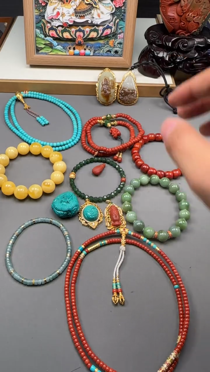 【闪购商品】南红玛瑙手串手串18K金镶嵌手串手串