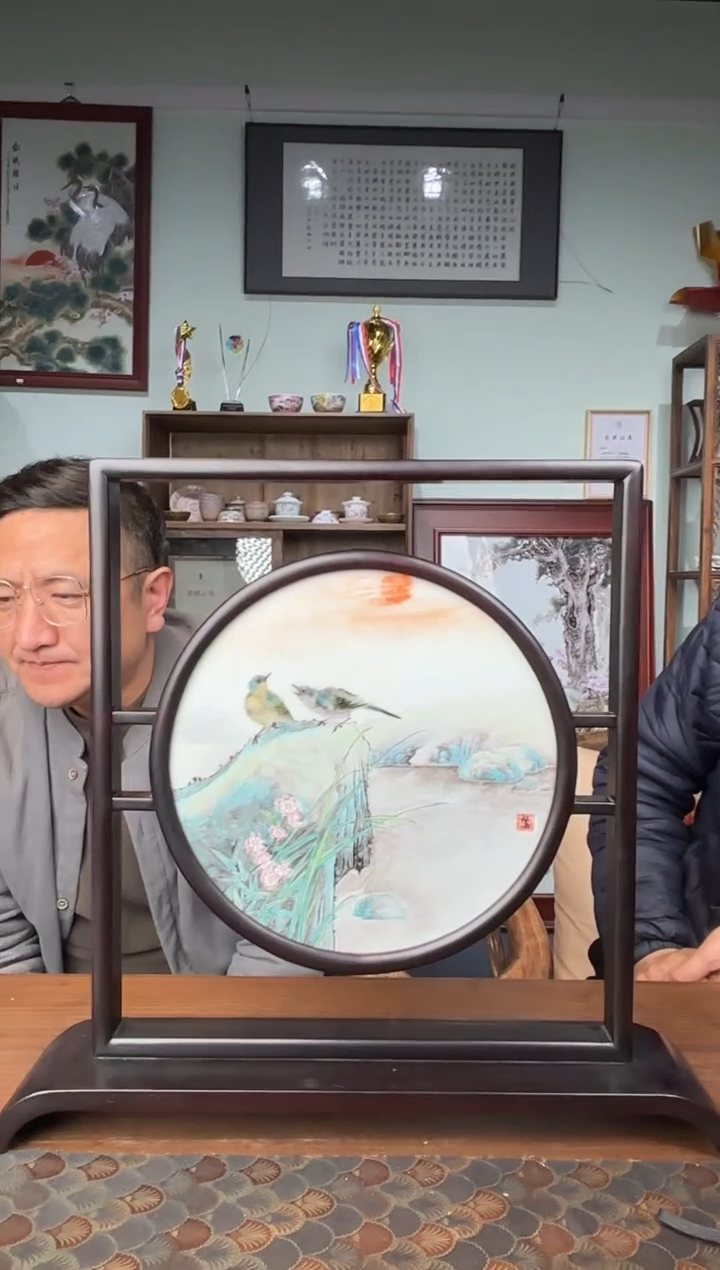 【闪购商品】瓷版画 G38【人间瓷画】《石红春》