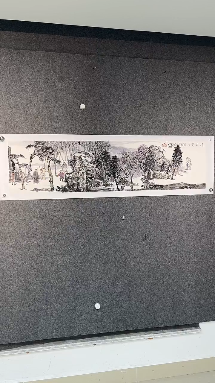 国画沈秋根老师四尺对开