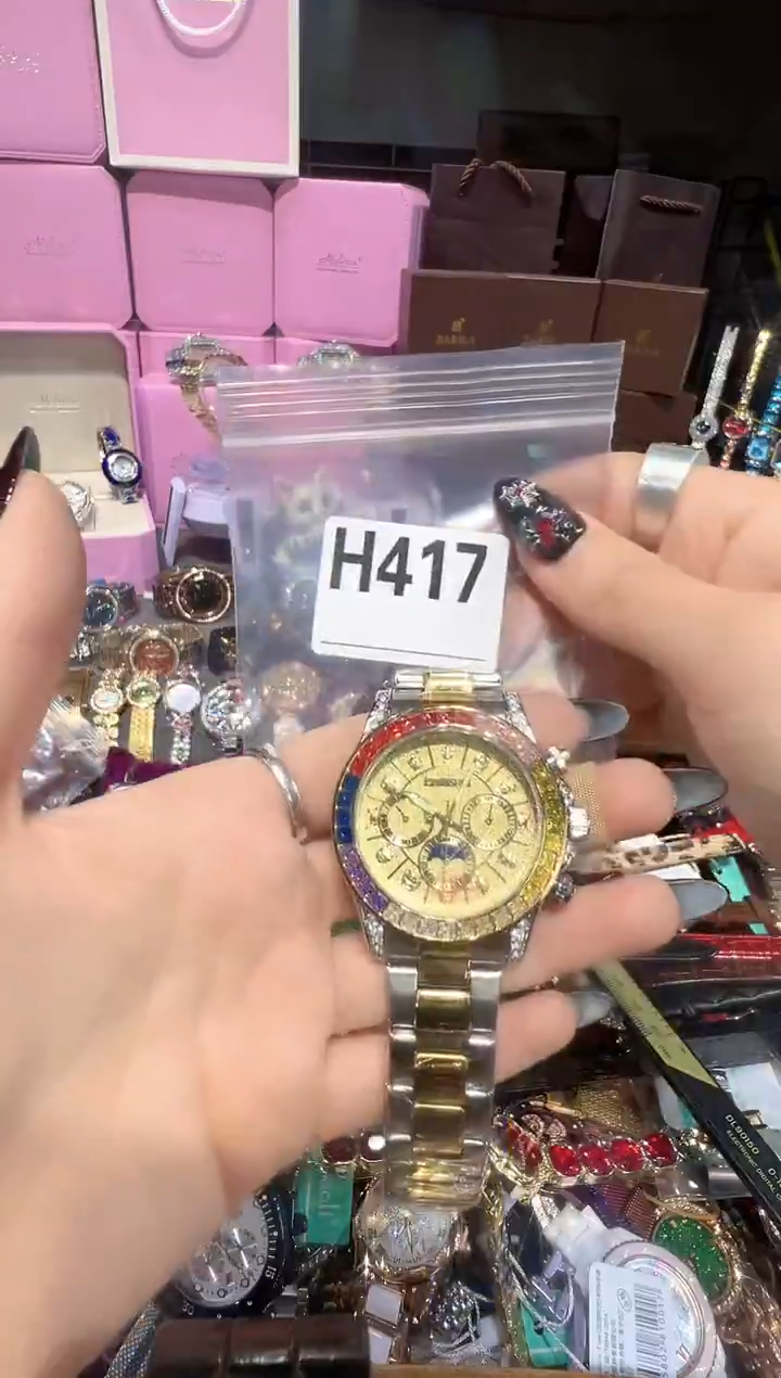 石英机芯不锈钢不锈钢直播定闪专用