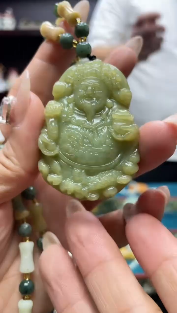 未镶嵌岫玉吊坠多样性发*货拍一发一