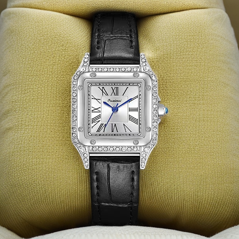 超薄款小方糖2023新款正品小众轻奢方形女士手表女表防水时尚潮流