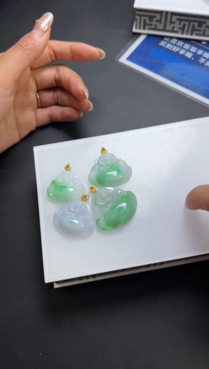 【闪购商品】翡翠颈饰18K金镶嵌W001-XJGJ24多样性发一件