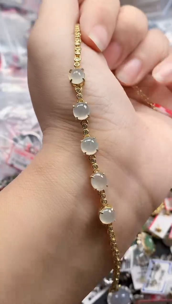 银S925镶嵌戒指翡翠天然A货缅甸翡翠