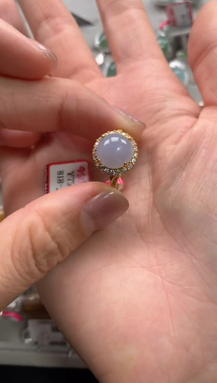 【闪购商品】翡翠戒指银S925镶嵌11111--1