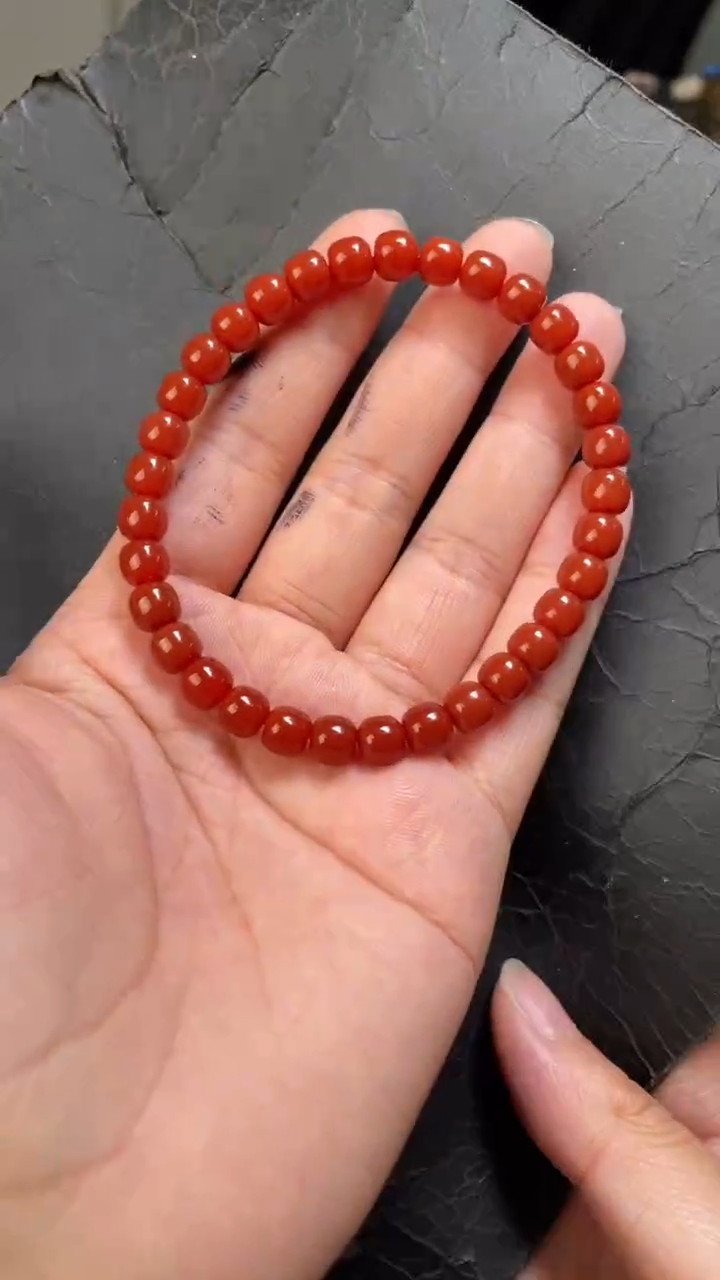未镶嵌48南红玛瑙手串
