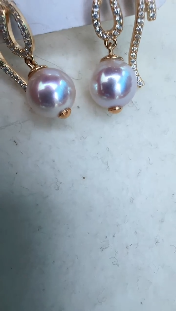 【闪购商品】海水珍珠耳饰银S925镶嵌耳钉