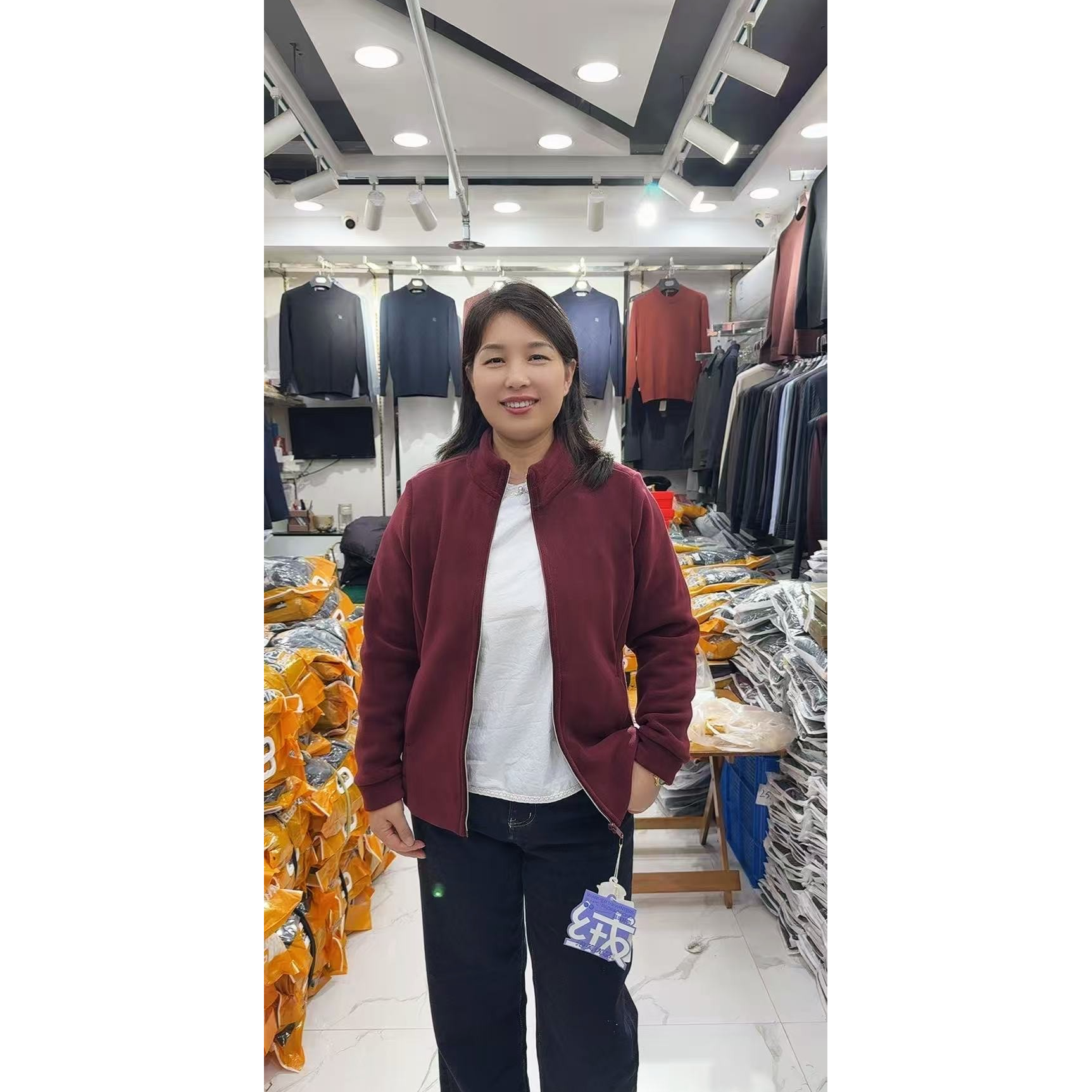 【6050】女士摇粒绒外套秋冬弹力百搭舒适