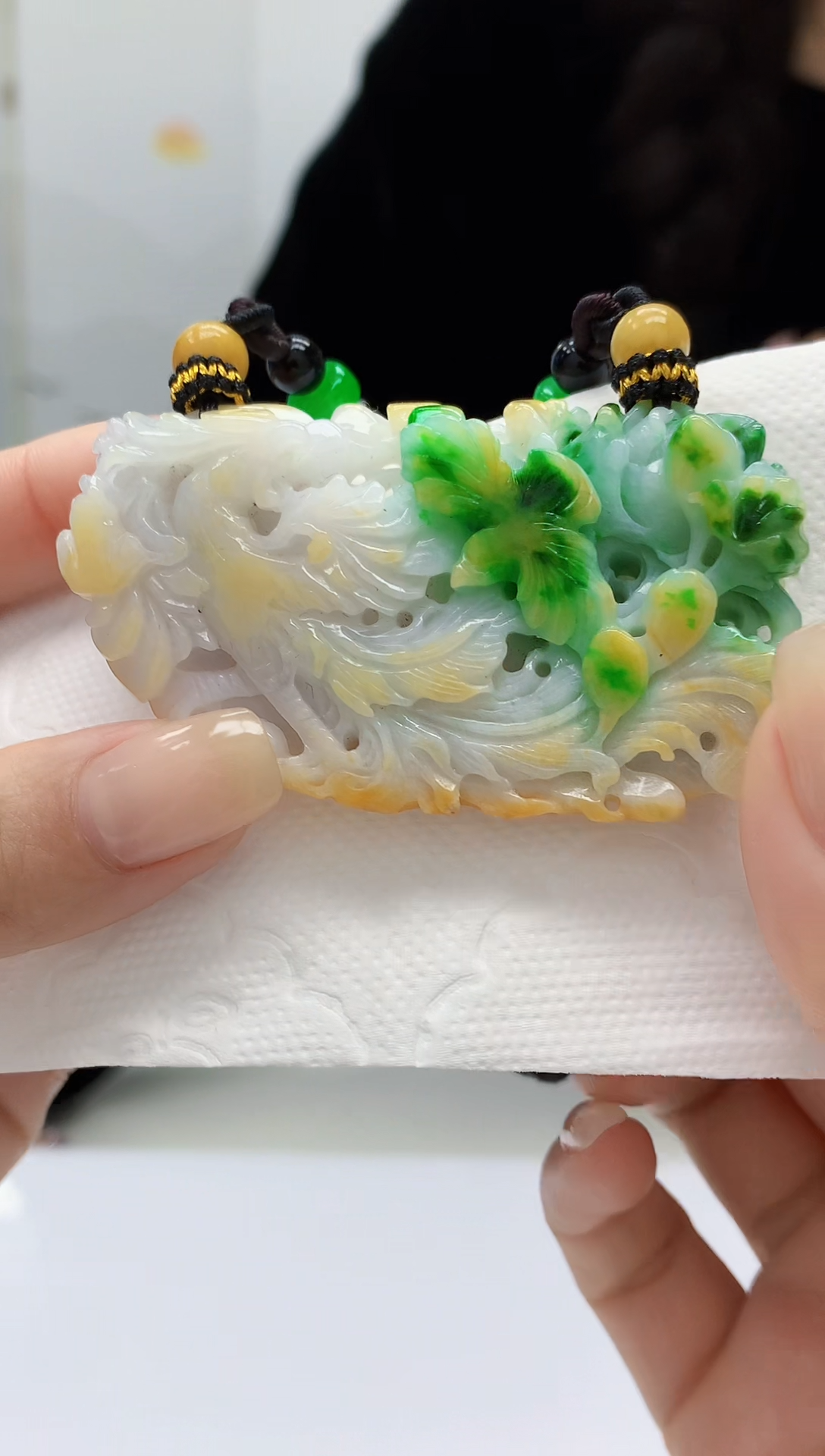 【闪购商品】定制翡翠未镶嵌4829lr-毛货挂件46