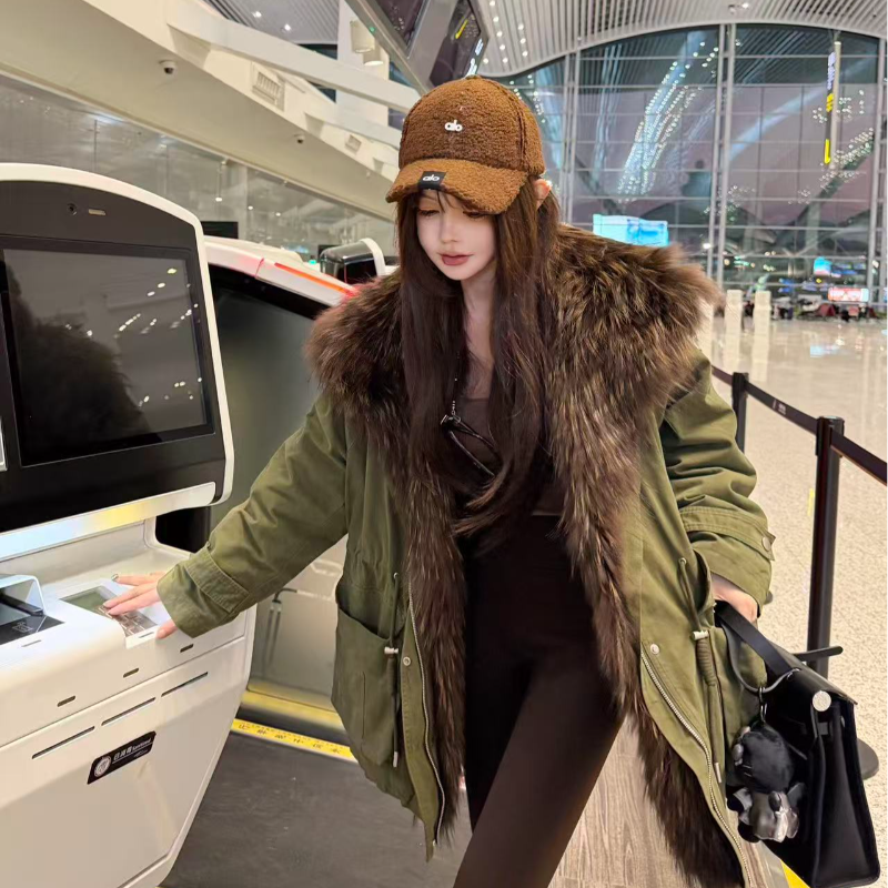 【陶格X】冰川派克秋冬时尚韩版洋气大口袋加厚保暖外套TG25D4C4304