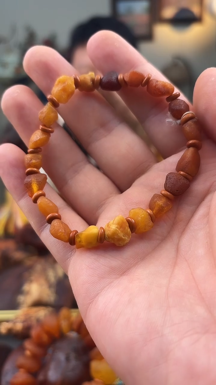 未镶嵌琥珀手串手串