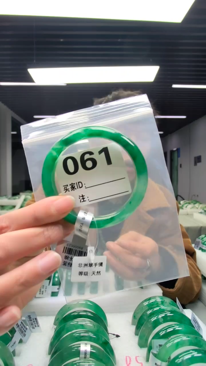 未镶嵌手镯石英质玉（非洲翠）5758圈口061