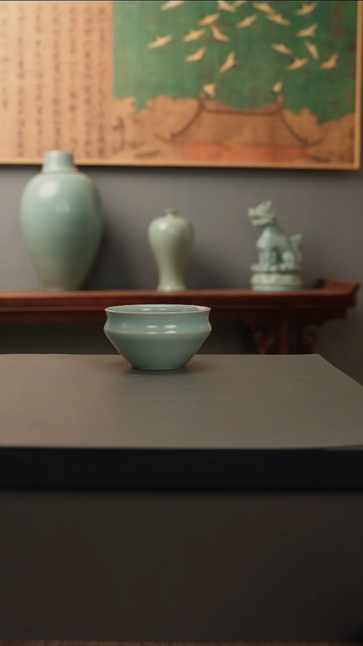 【闪购商品】杯仿古釉原矿  束口杯