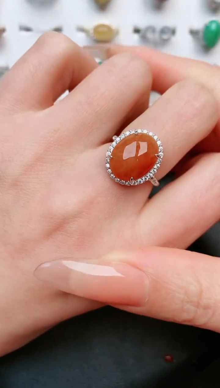 【闪购商品】翡翠戒指银S925镶嵌....