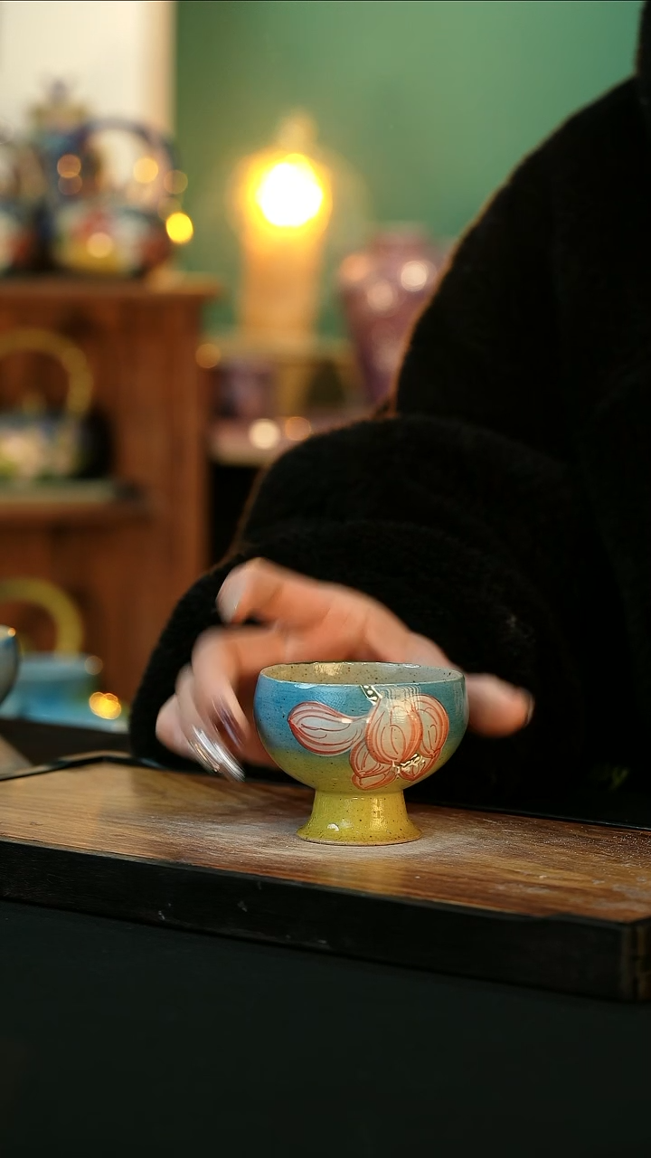 【闪购商品】杯手绘心瓷陶瓷 浮力