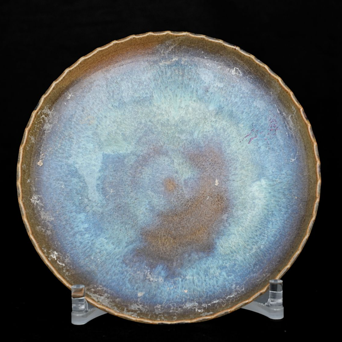 钧窑窑变釉花边洗