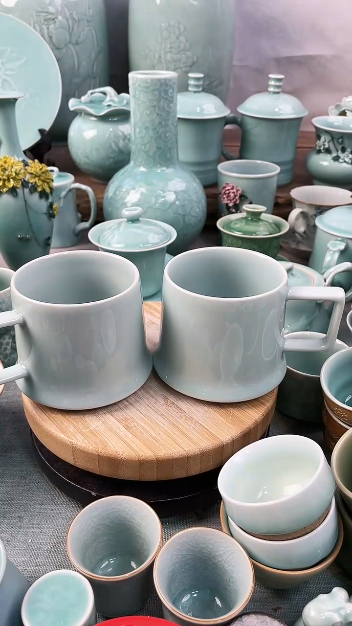 【闪购商品】2个 特价 微瑕 慧仙青瓷