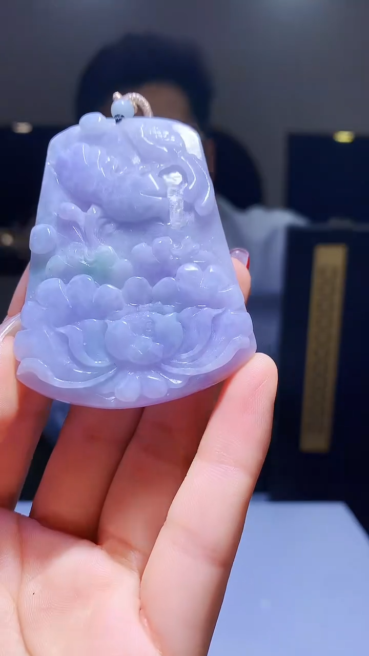 【闪购商品】定制翡翠未镶嵌1002hm-毛货挂件