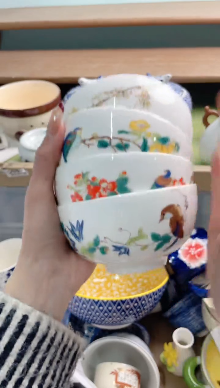 陶瓷旧*X4个碗*******