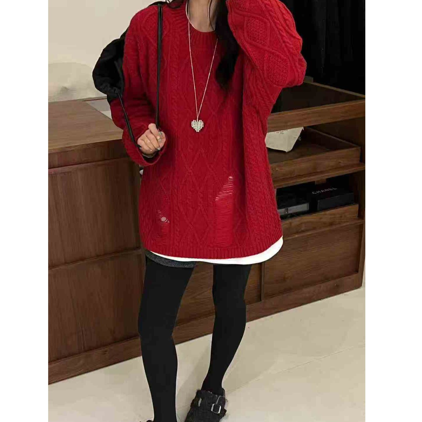 ZH 19630新款韩系大版设计毛衣