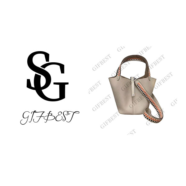 【尺寸：18*14*18】H-Liz头层牛皮菜篮子大容量手提包CL-22银扣