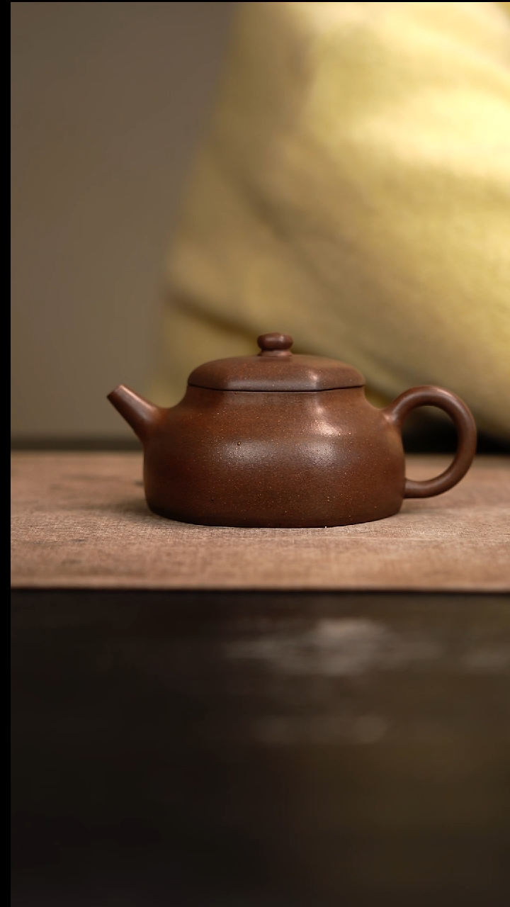 【闪购商品】紫砂茶壶六方静乐壶紫泥160cc