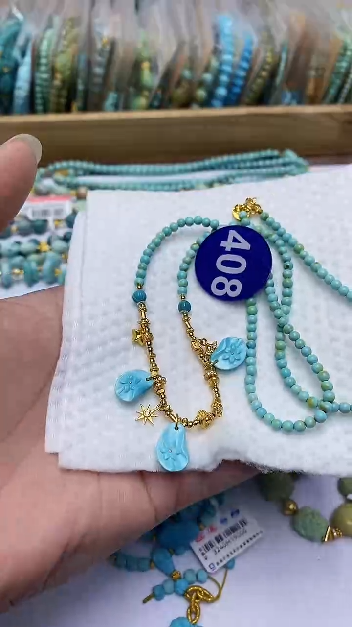 【闪购商品】绿松石项链银S925镶嵌408