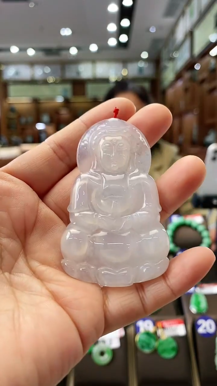 【闪购商品】翡翠颈饰未镶嵌观音