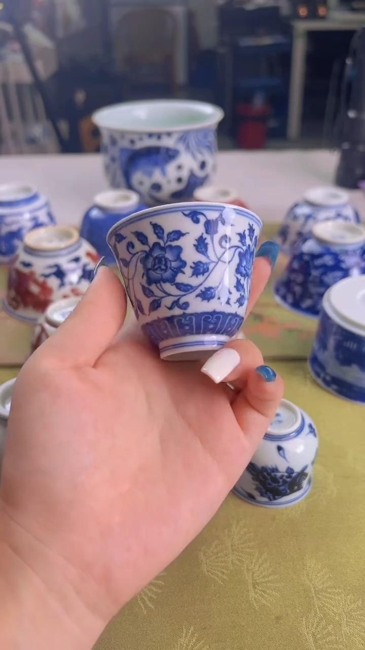 瓷片景德镇毛仔柴窑杯