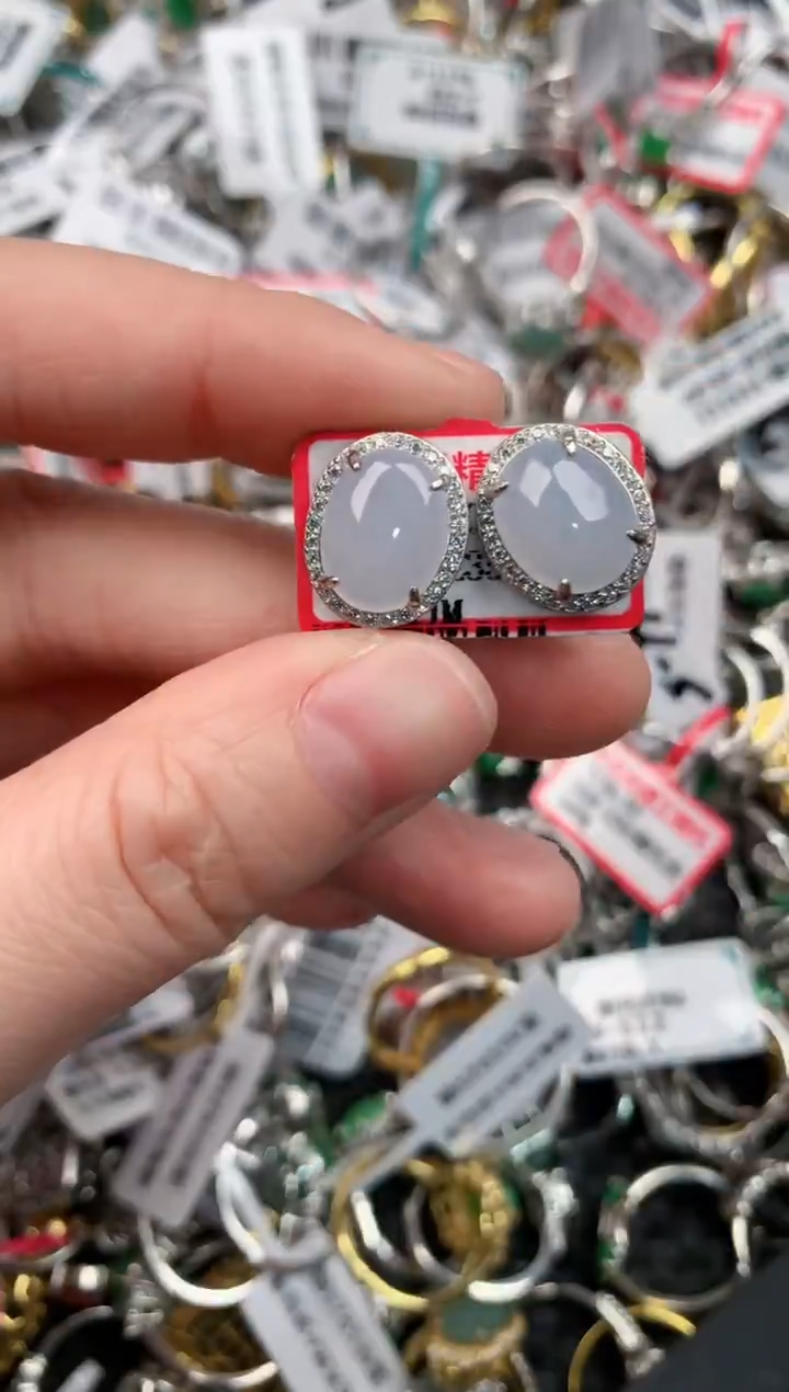 银S925镶嵌戒指翡翠333---1