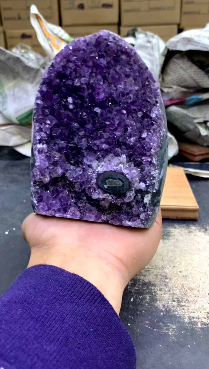 【闪购商品】水晶摆件未镶嵌天然紫水晶摆件152