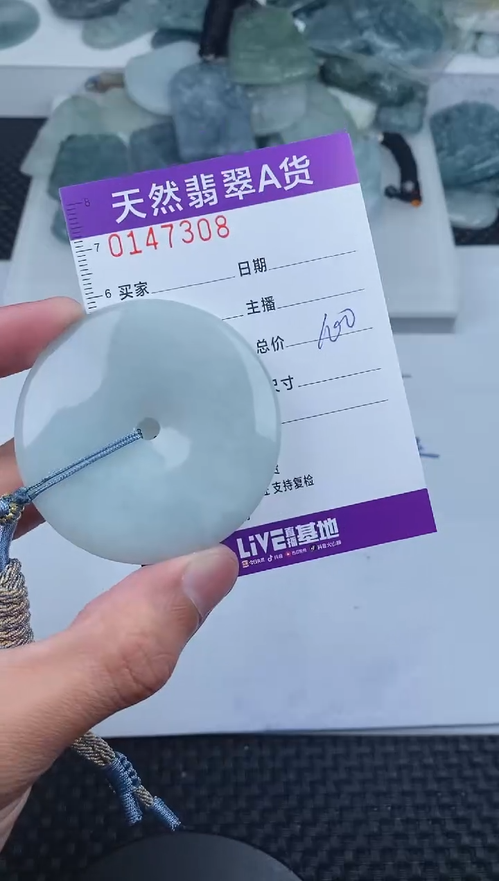 翡翠未镶嵌颈饰       308