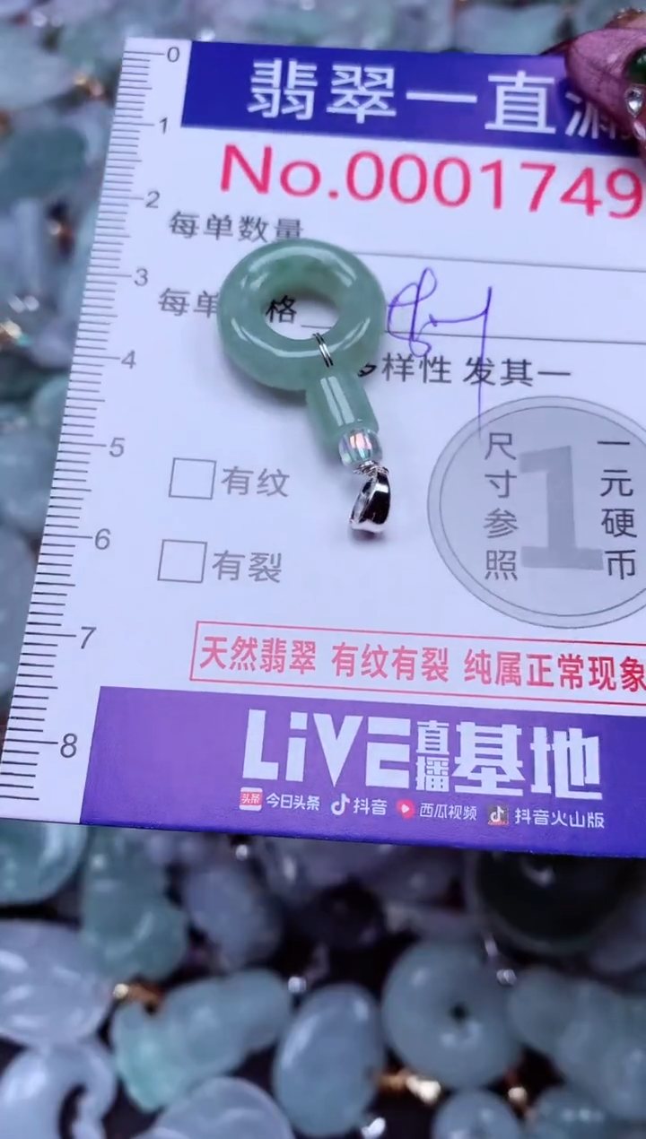 吊坠(不含链)未镶嵌翡翠1749