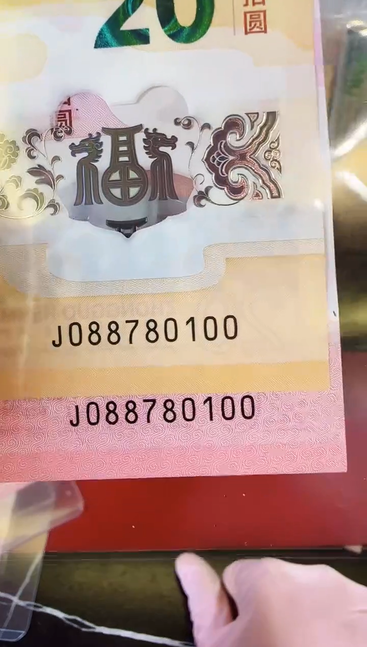 【闪购商品】塑料2025蛇钞全同号088780100裸