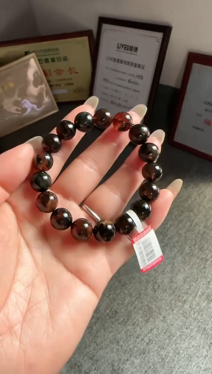 未镶嵌琥珀手串规格11微瑕药珀手串#15