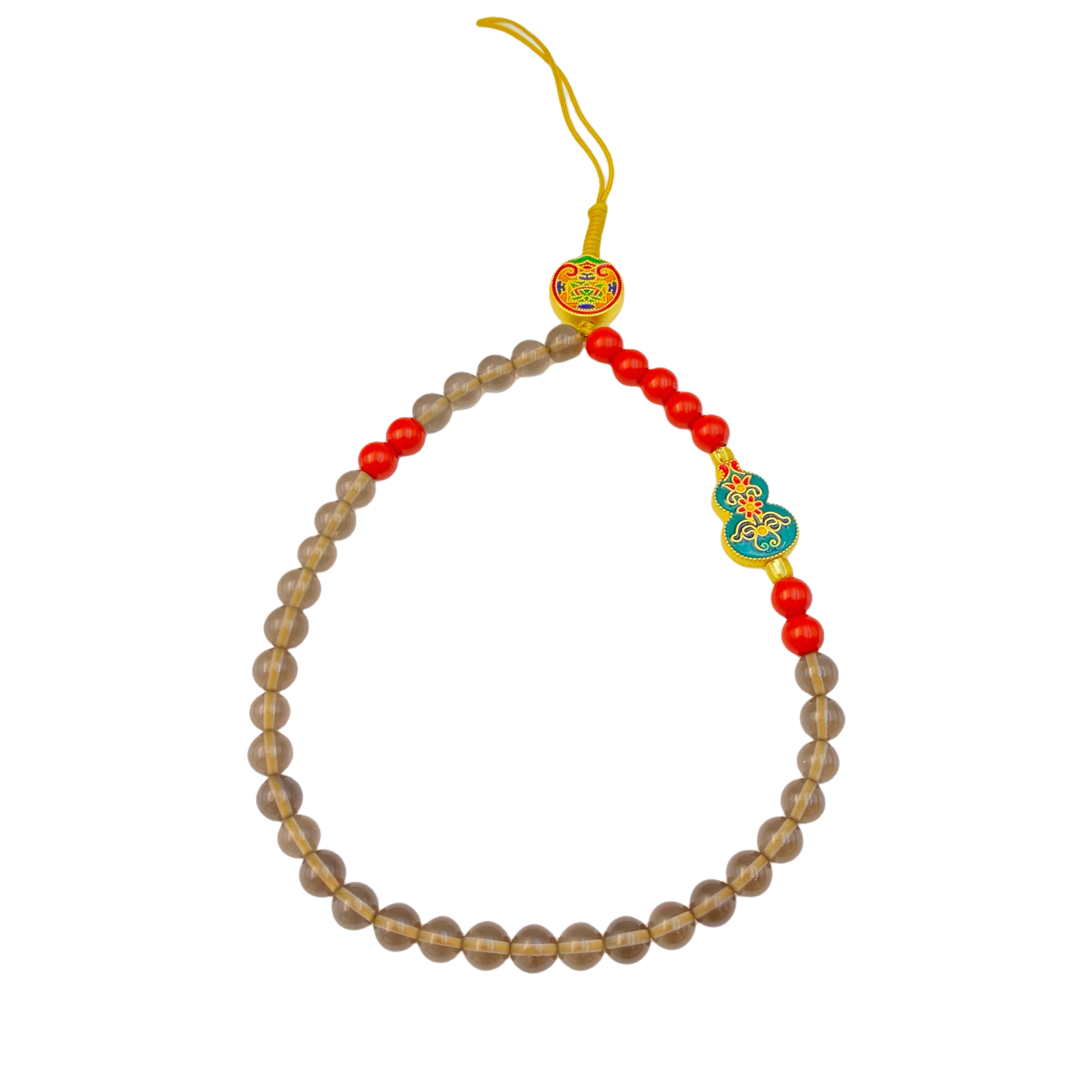 黑曜石葫芦手链S1145X合金