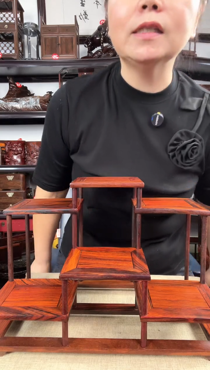 木新款六连老李红木工艺品