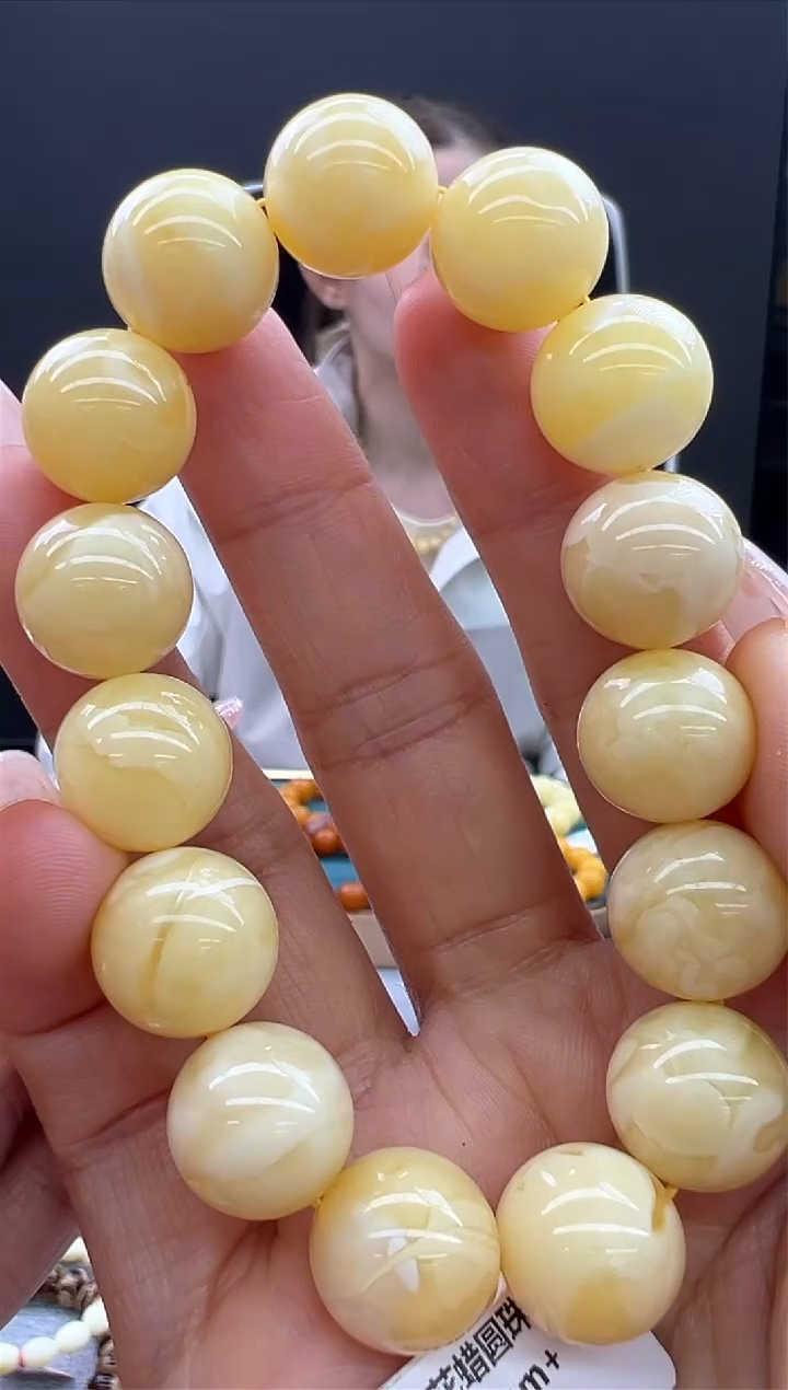 【闪购商品】琥珀手链未镶嵌14秒拍号