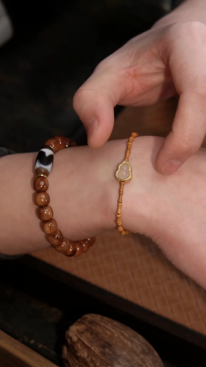 橄榄核手串/手链竹节3x6mm设计款