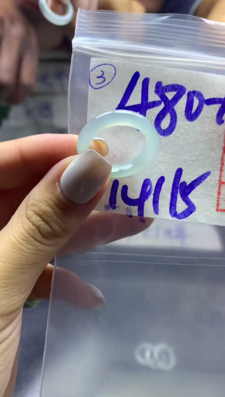 【闪购商品】定制翡翠未镶嵌戒圈1415-490元毛货需精抛光发